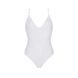 Боді з ажурним декором та відкритим кроком Passion URSULA BODY S/M, white SO5833 фото 3