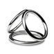 Потрійне ерекційне кільце Sinner Gear Unbendable &ndash; Triad Chamber Metal Cock and Ball Ring &ndash; Large SO4617 фото 1