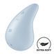 Вібратор для зовнішньої стимуляції Satisfyer Dew Drop Blue, 2 мотори, 12 режимів, м&rsquo;який корпус SX1211 фото 1