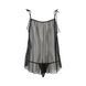 Сорочка прозора бебі-дол Passion MELANIA CHEMISE XXL/XXXL, black, трусики, на тонких бретелях EL16306 фото 4