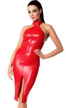 Сукня Noir Handmade F354 Red powerwetlook dress - XXL SX2108 фото