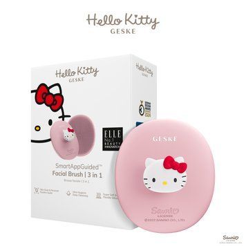 Щітка для обличчя GESKE Facial Brush 3в1 by Hello Kitty з тримачем pink HB0241 фото