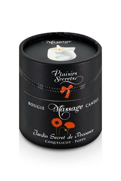 Розпродаж!!! Масажна свічка Plaisirs Secrets Poppy 80 мл (термін 01.2026) SO1856-R фото