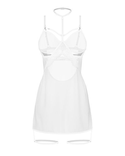 Бебі-долл Obsessive Arrowel White chemise L/XL SX2589 фото