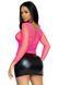 Сітчастий топ Leg Avenue Long Sleeves T-Shirts Neon Pink, One Size SO9105 фото 6
