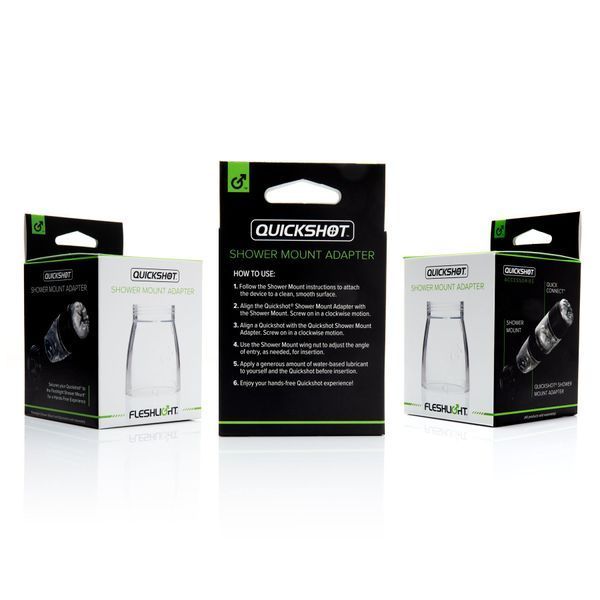Адаптер Quickshot для Fleshlight Shower Mount Adapter для з'єднання Квікшота з кріпленням-присоскою F19273 фото