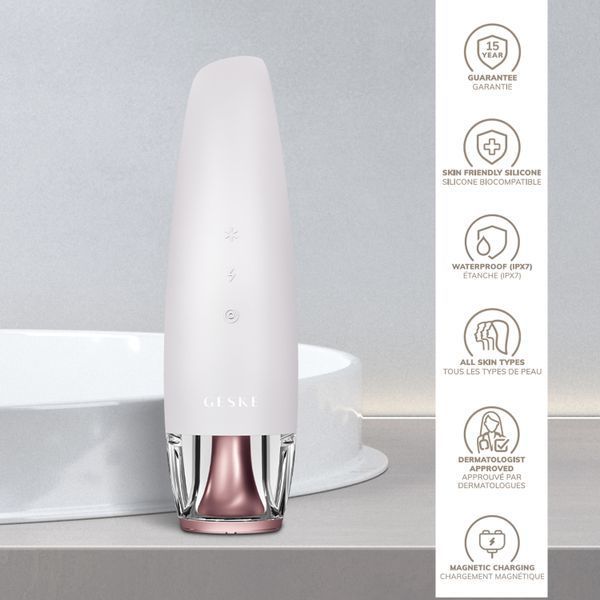 Антивіковий LED-випромінювач для відновлення шкіри обличчя GESKE Anti-Aging Skin Renewer 9в1 starlight HB0584 фото