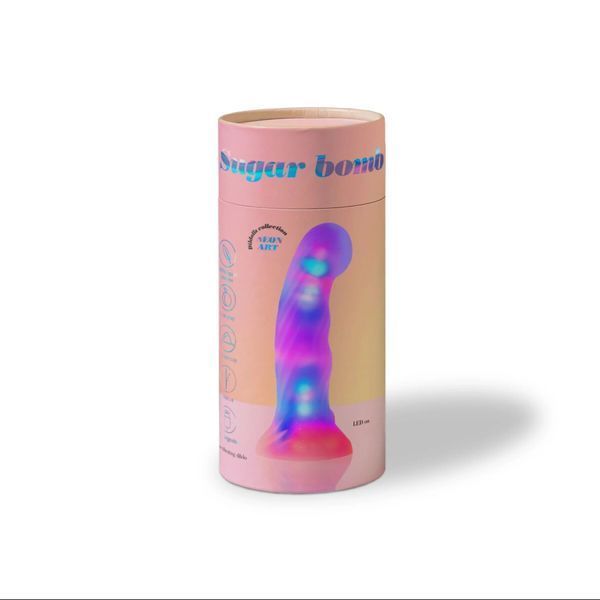 Дилдо, що світиться Love To Love - SUGAR BOMB, 39 режимів підсвічування, гнеться, перезаряджуваний SX4821 фото