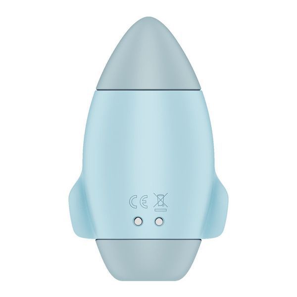 Вакуумний стимулятор з вібрацією Satisfyer Mission Control Blue, 2 незалежні мотори SO8969 фото