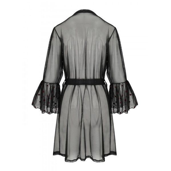Повітряний пеньюар Passion LOVELIA PEIGNOIR XXL/XXXL, black SO4773 фото