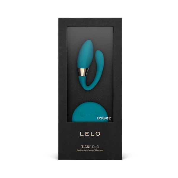 Вібратор для пар LELO Tiani Duo Ocean Blue, 2 мотори, пульт ДК SX1293 фото