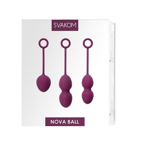Набір вагінальних кульок зі зміщеним центром ваги Svakom Nova Violet (м'ята упаковка!!!) SO4831-R фото