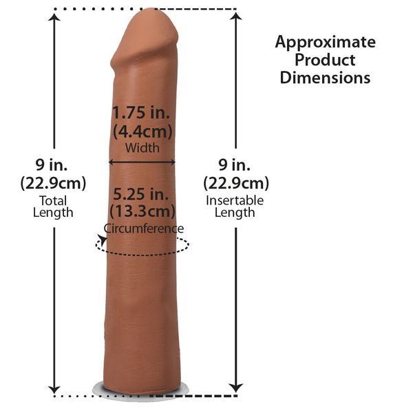 Фалоімітатор Doc Johnson The Realistic Cock ULTRASKYN - 9 Inch Caramel SX4477 фото