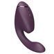 Подвійний вакуумний кліторальний стимулятор з вібрацією Womanizer Next Duo - Dark Purple SX3867 фото 1