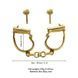 Наручники LOCKINK Love-slave Handcuffs, золотисті, металеві, у формі стремен SX0897 фото 6