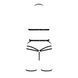 Комплект білизни Passion Exclusive MORGAN SET OpenBra XXL/XXXL, black, стрепи, трусики, ліф, пояс PS23903 фото 6