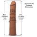 Фалоімітатор Doc Johnson The Realistic Cock ULTRASKYN - 9 Inch Caramel SX4477 фото 5