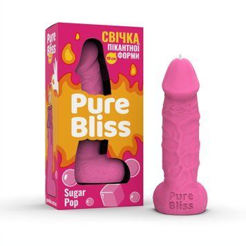 Ароматна свічка пікантної форми Pure Bliss Pink Sugar Pop (Жуйка) 15 см SX3033 фото