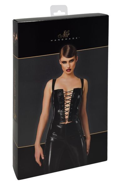 Корсет Noir Handmade F379 Dominae Frontbind PVC Corset Top L SX4131 фото