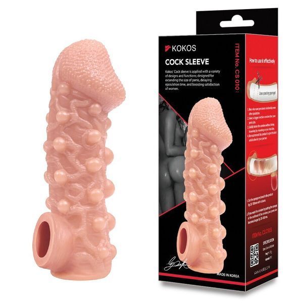 Насадка на член Kokos Cock Sleeve CS 010 L (м'ята упаковка!!!) SX1470-R фото