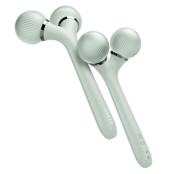 Електронний ультразвуковий ролик для обличчя та тіла GESKE Sonic Facial&Body Roller 4в1 green HB0040 фото
