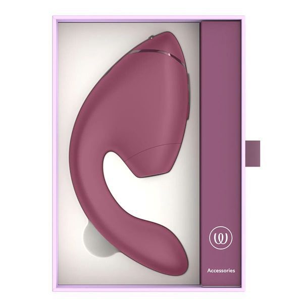 Подвійний вакуумний кліторальний стимулятор з вібрацією Womanizer Next Duo - Dusky Pink SX3868 фото