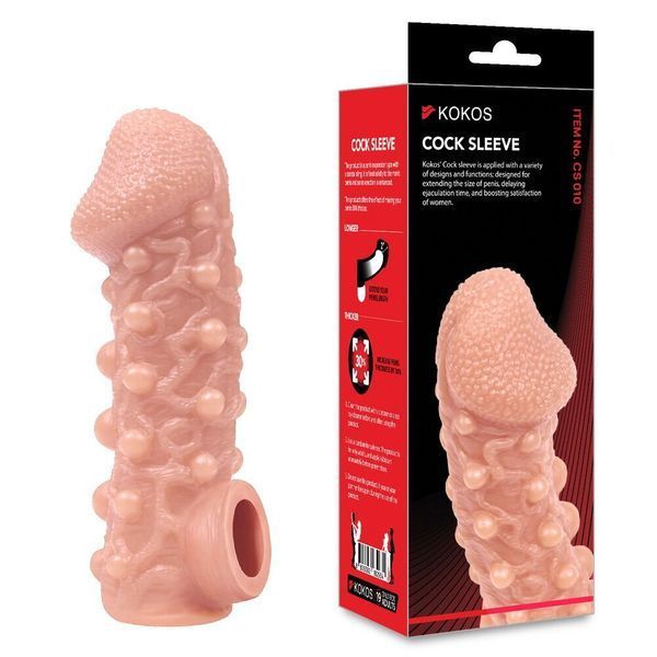 Насадка на член Kokos Cock Sleeve CS 010 L (м'ята упаковка!!!) SX1470-R фото
