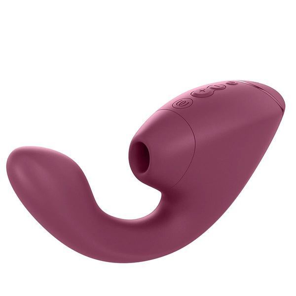 Подвійний вакуумний кліторальний стимулятор з вібрацією Womanizer Next Duo - Dusky Pink SX3868 фото