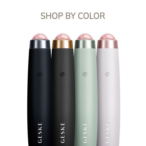 Ручка-масажер для обличчя з рожевим кварцом GESKE SmartAppGuided Sonic Rose Quartz LED Depuffing Pen 8in1 starlight HB0648 фото