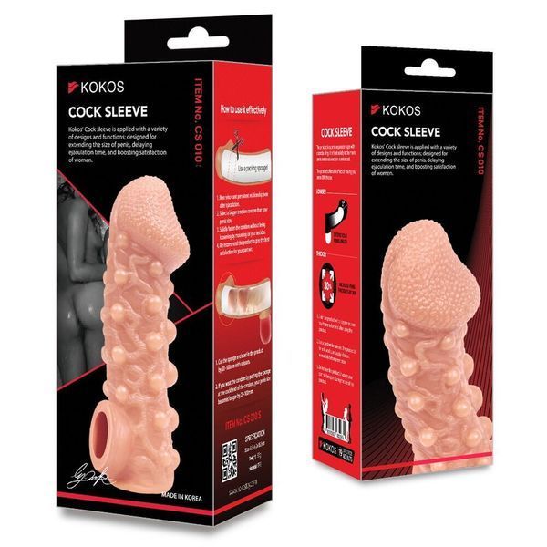 Насадка на член Kokos Cock Sleeve CS 010 L (м'ята упаковка!!!) SX1470-R фото