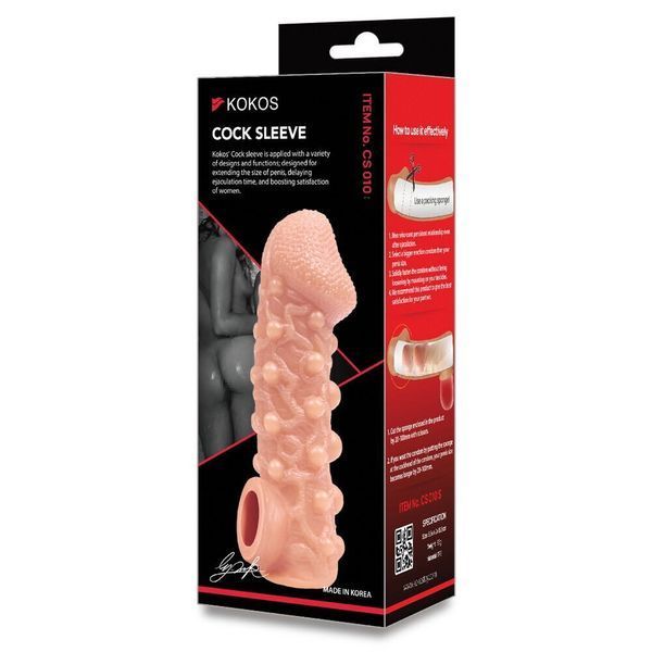Насадка на член Kokos Cock Sleeve CS 010 L (м'ята упаковка!!!) SX1470-R фото