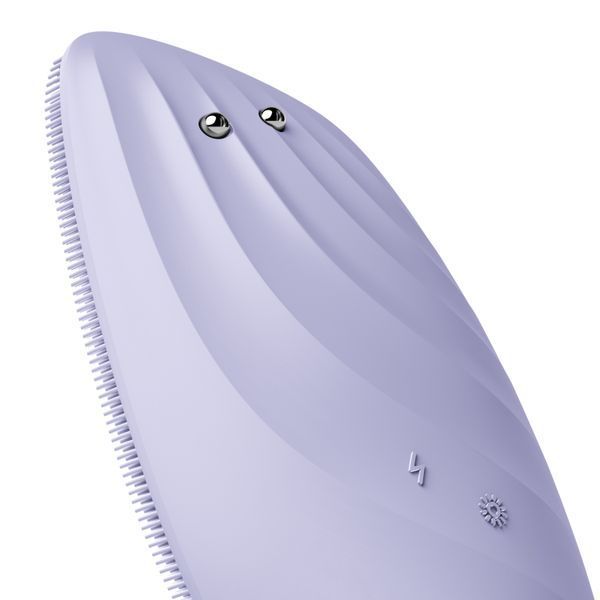 Очищувальна щітка для обличчя GESKE Sonic Thermo Facial Brush&Face-Lifter 8в1 purple HB0090 фото