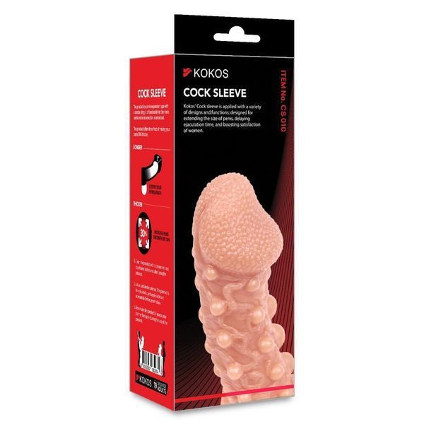 Насадка на член Kokos Cock Sleeve CS 010 L (м'ята упаковка!!!) SX1470-R фото