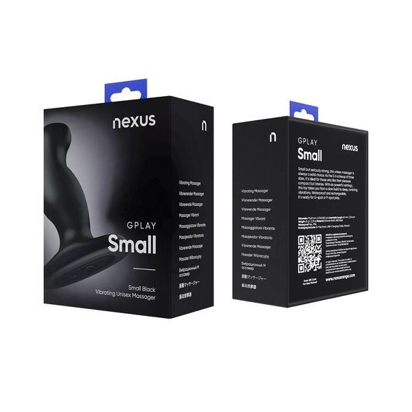 Вібромасажер простати Nexus G-Play Plus S Black, макс. діаметр 2,3 см, перезаряджуваний GPS001 фото