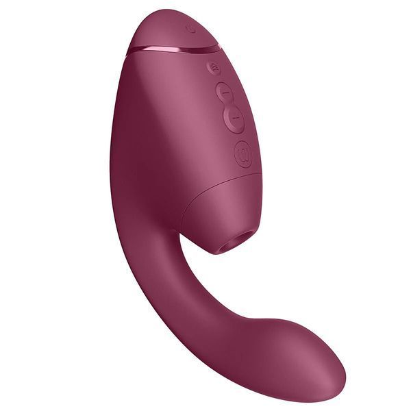 Подвійний вакуумний кліторальний стимулятор з вібрацією Womanizer Next Duo - Dusky Pink SX3868 фото