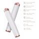 Ручка-масажер для обличчя з рожевим кварцом GESKE SmartAppGuided Sonic Rose Quartz LED Depuffing Pen 8in1 starlight HB0648 фото 2