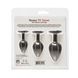 Набір силіконових анальних пробок BMS Roses Til&rsquo; Dawn Silicone Anal Plug Kit Starter Kit Black SX3150 фото 7