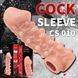 Насадка на член Kokos Cock Sleeve CS 010 L (м'ята упаковка!!!) SX1470-R фото 9