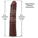Фалоімітатор Doc Johnson The Realistic Cock ULTRASKYN - 9 Inch Chocolate SX4478 фото 5