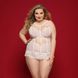 Ніжний комплект білизни JSY &laquo;Мила Бейлі&raquo; Plus Size, White, корсет, стрінги, стрепи, мереживо SO8381 фото 1