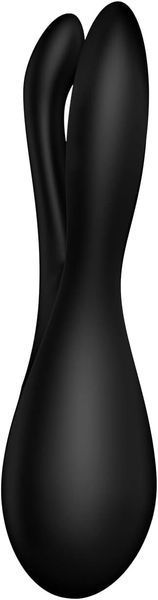 Кліторальний вібратор Satisfyer Threesome 2 Black, 3 гнучкі пальчики, 3 мотори SX1214 фото