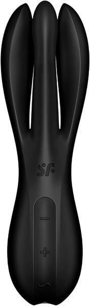 Кліторальний вібратор Satisfyer Threesome 2 Black, 3 гнучкі пальчики, 3 мотори SX1214 фото