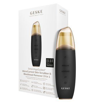 Мікрострумовий скрабер для шкіри та усунення чорних точок GESKE MicroCurrent Skin Scrubber&Blackhead Remover 9в1 gray HB0141 фото