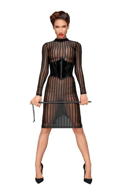 Сукня з мокрим ефектом Noir Handmade F182 Classic dress made of elastic tulle, 3XL SX0052 фото