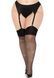 Панчохи зі стразами Leg Avenue Wide Top Rhinestone Sheer Stockings, 1X/2X, чорні, вище коліна SX1065 фото 1