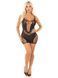 Сукня Leg Avenue Lace and Net Mini Dress with Dual Strap One Size, Black SX1733 фото 5
