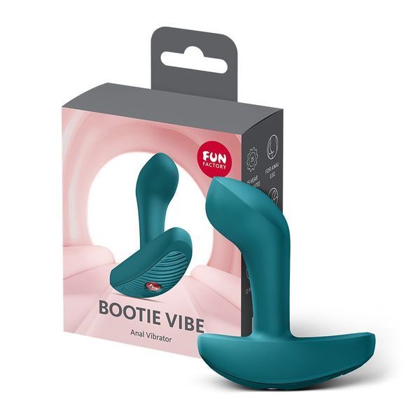 Анальна пробка Fun Factory Bootie Vibe Bottle Green SX3713 фото
