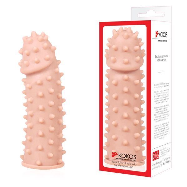 Насадка на член Kokos Extreme Sleeve ES.03 розмір M, потовщувальна, стимулюючий рельєф SO1275 фото