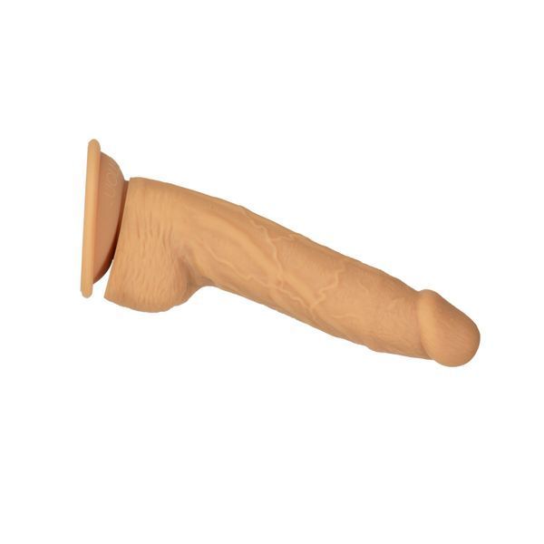 Фалоімітатор ADDICTION Dual Density Silicone Dildo Caramel 8&Prime;, присоска, діаметр 4,3 см, віброкуля SO8243 фото