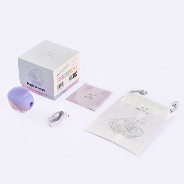 Вакуумний кліторальний смарт-стимулятор Magic Motion Unicorn Purple з вібрацією SO9602 фото